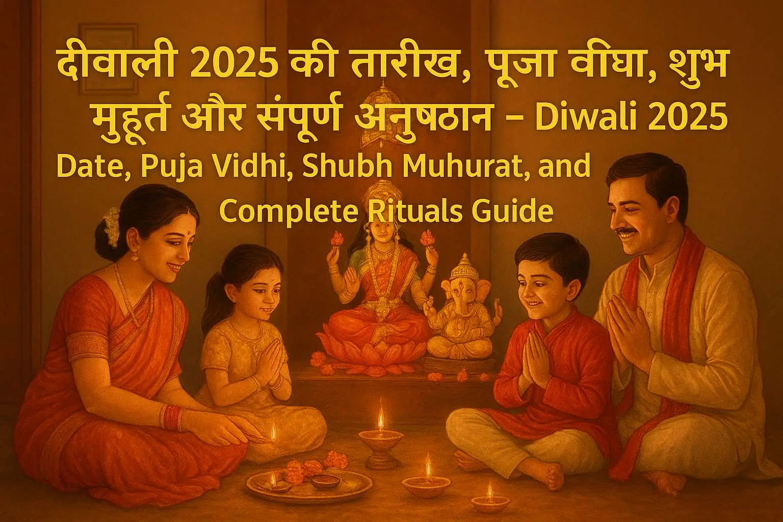 दीवाली 2025 की तारीख, पूजा विधि, शुभ मुहूर्त और संपूर्ण अनुष्ठान