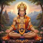 Lord Hanuman Ji in dhyan before aarti – Hanuman Ji Ki Aarti Kab Karni Chahiye – AartiHub